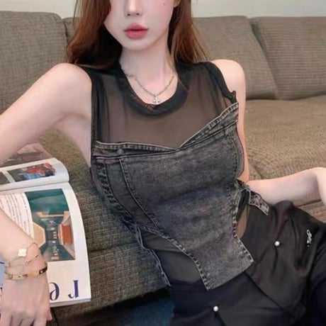 Mesh Corset Top