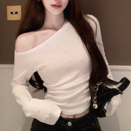 Bijou Shoulder Top 2色
