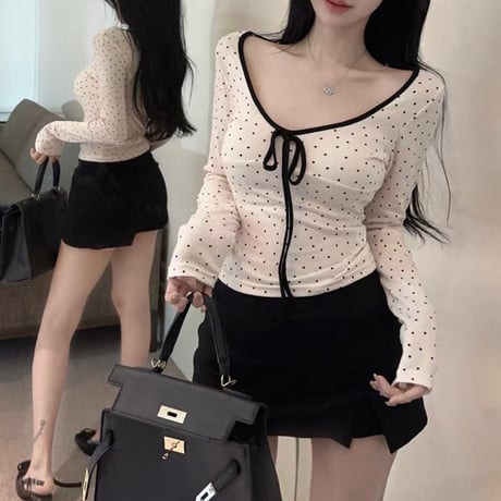 Dot Ribbon Top