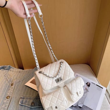 Quilt Pocket Backpack 2色