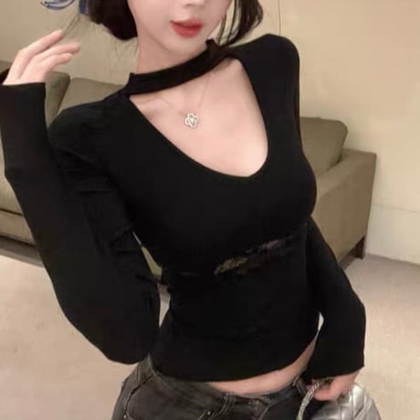 Lacy Ribbon Top 2色