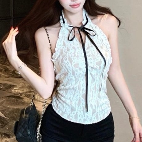 Lace Halter Top