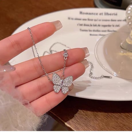 Crystal Butterfly Necklace