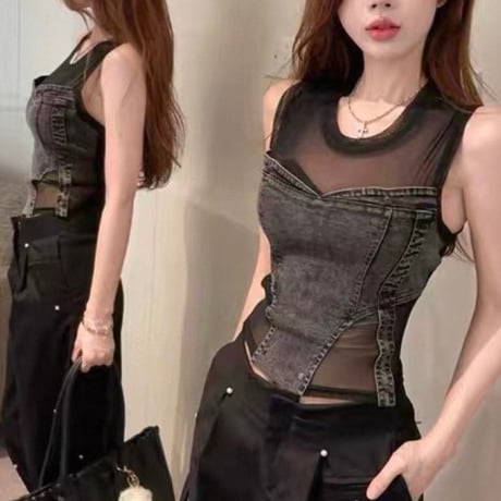 Mesh Corset Top