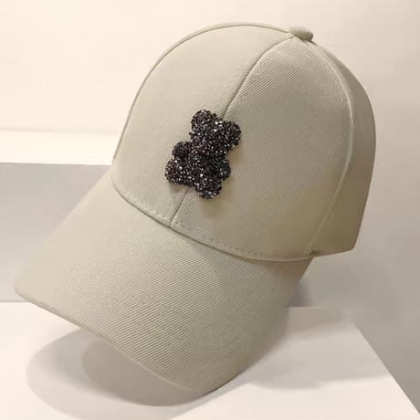 kira kira bear cap 3色