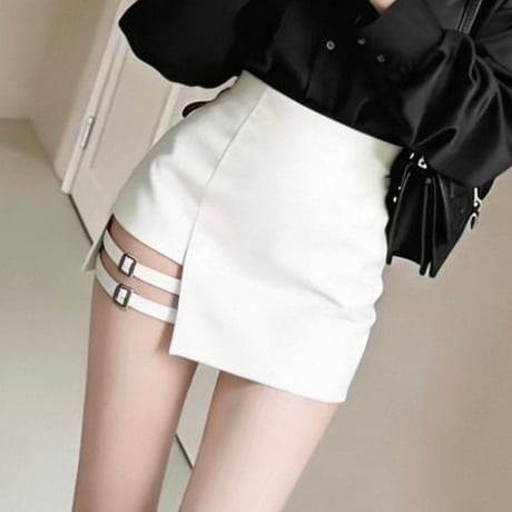 Dual Strap Wrap Skort 2色