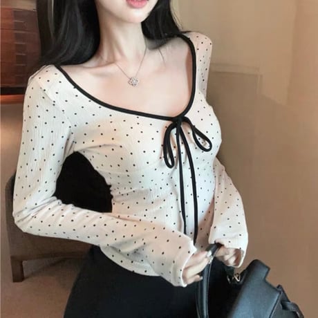 Dot Ribbon Top