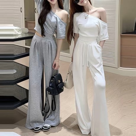Bare Shoulder Set 3色