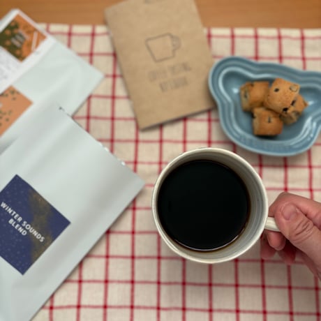 ひといき珈琲便【珈琲豆100g×2種+焼菓子4点】