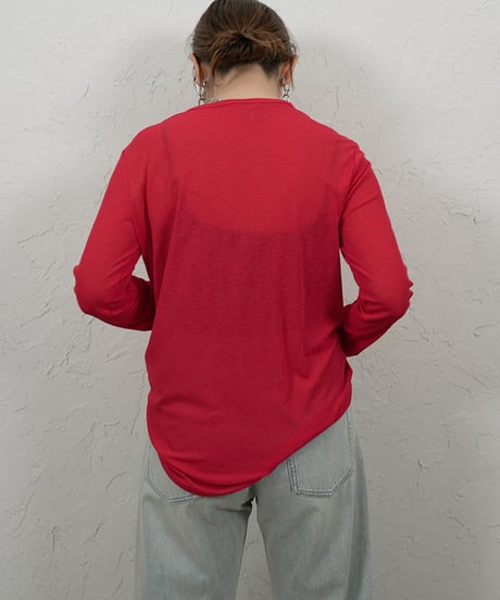 Sheer long sleeve T