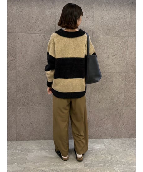 【ROSIEE】　ご予約 数量限定フェザーMIXボーダーKnit