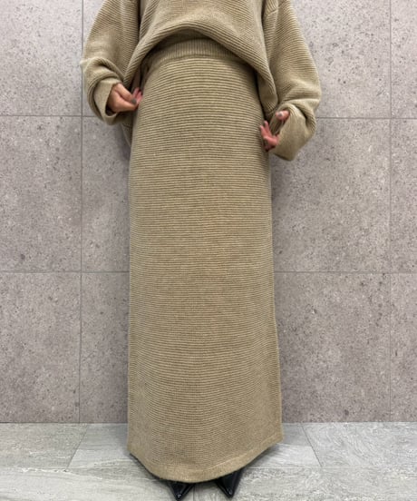 【ROSIEE】　ご予約 数量限定　ガーター編みニットSK