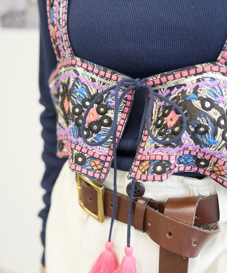 【Le Melange】　ご予約 ミラー刺繍ベスト