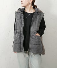 Denim×Boa padding　vest