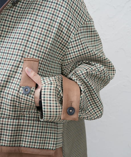 Fake leather docking Jacket【ラスト1点】