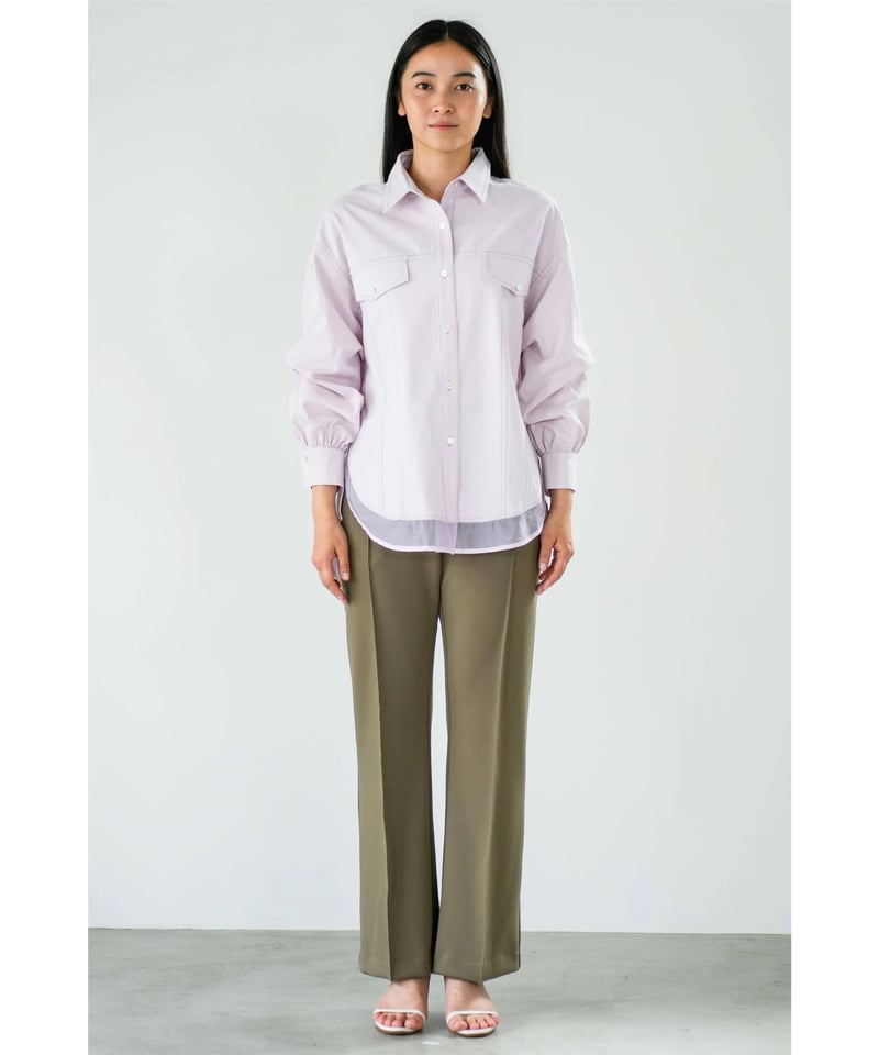 Lallia Mu】 ご予約 2WAYスリーブデニムシャツ | select shop Liren