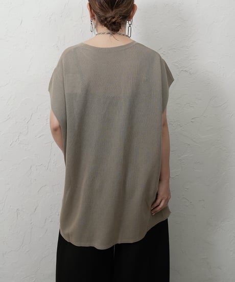 Embroidered　sheer knit 【ラスト2点】