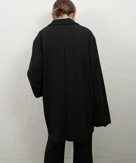 Soft rib long light Jacket