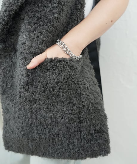 Curly boa vest