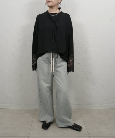 Sheer TEE　カフスレース　付属リボン付き　残り僅か！