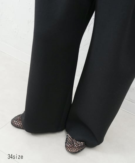 【CYAN tokyo×Liren別注】低身長size！Square pocket fleece wide pants