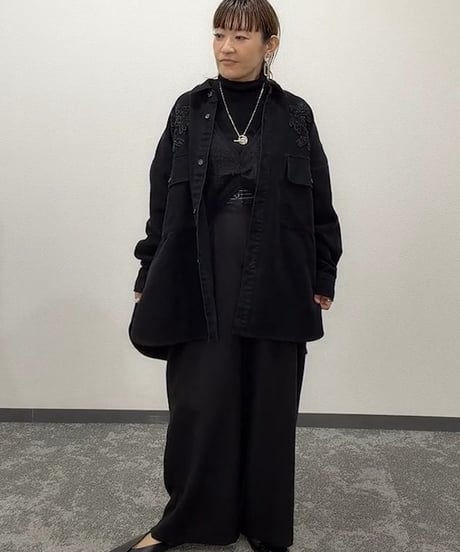 【CYAN tokyo】　ご予約  "Liren別注カラー"刺繍オーバーシャツブルゾン