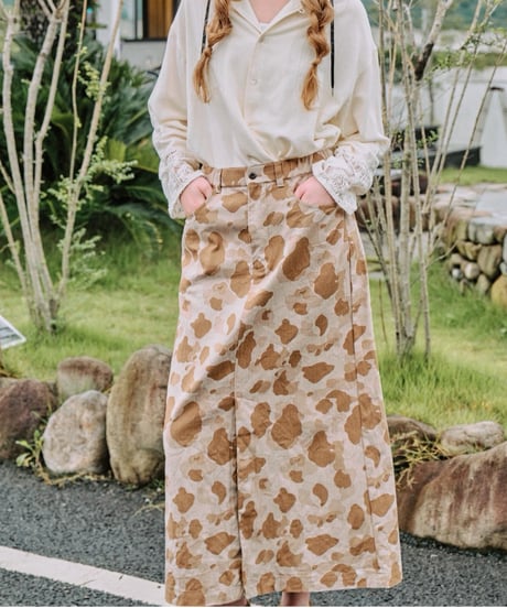 【Le Melange】　ご予約 DUCK HUNTER CAMO RIVER スカート