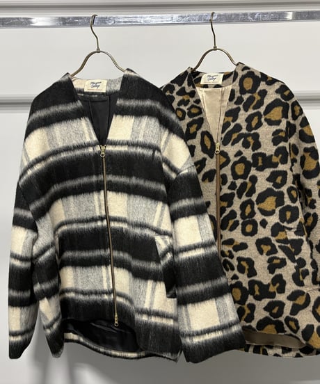 【MARGAUX VINTAGE】　ご予約  シャギージップコート　ﾚｵﾊﾟｰﾄﾞ