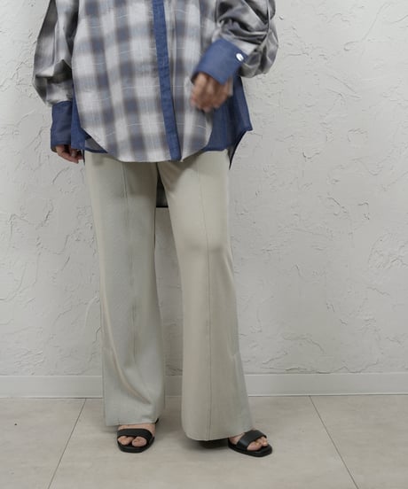 再再再販！Soft rib flare pants