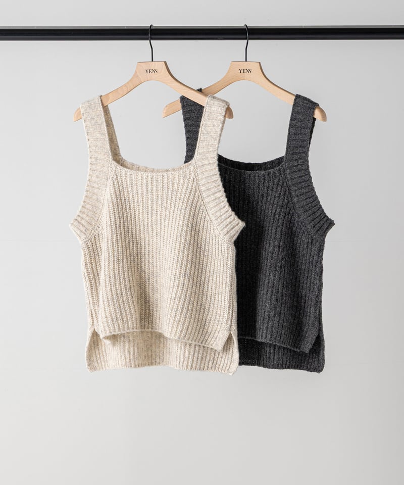 YENN】 ご予約 CHUNKY KNIT VEST | select shop Liren