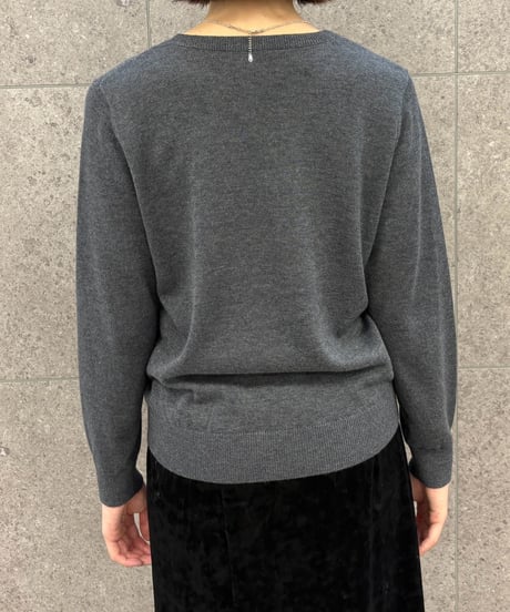 【ROSIEE】　ご予約 数量限定　フレンチブルドッグ柄インターシャKnit