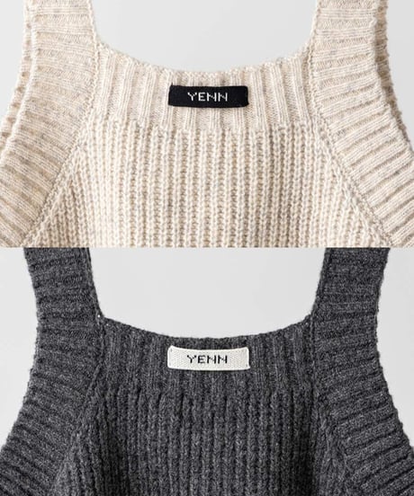 【YENN】　ご予約  CHUNKY KNIT VEST