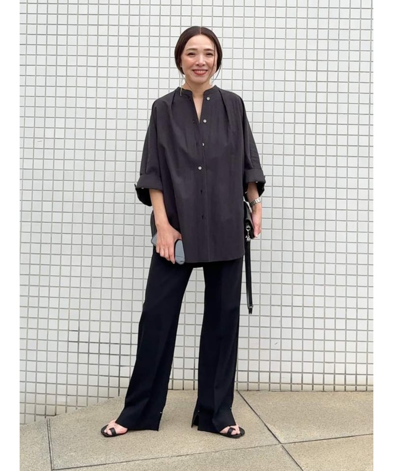 YENN】 ご予約 SIDE SLIT SLACKS 低身長sizeあり！ | selec