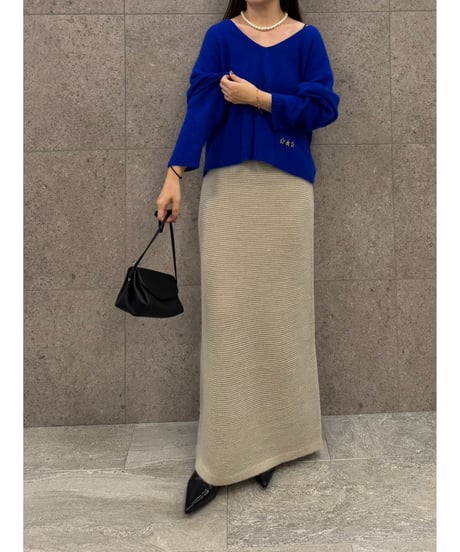【ROSIEE】　ご予約 数量限定　ガーター編みニットSK