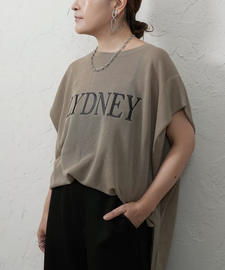 Embroidered　sheer knit 【ラスト2点】