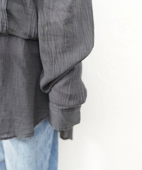 Sheer denim big shirt【ラスト2点】