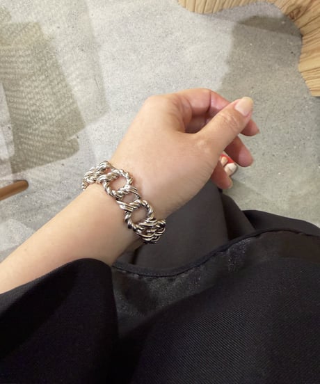 【Sead's Mara】　ご予約  数量限定！Large curve chain bracelet