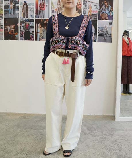 【Le Melange】　ご予約 ミラー刺繍ベスト
