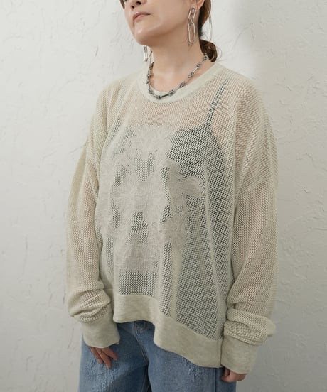 Embroidery mesh pullover 追加！　【ラスト1.2点】