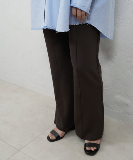 再再再販！Soft rib flare pants