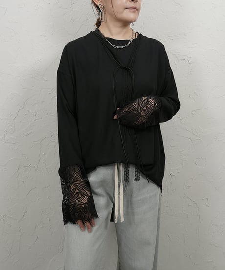 Sheer TEE　カフスレース　付属リボン付き　残り僅か！