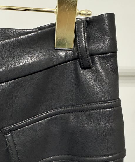 【MARGAUX VINTAGE】　ご予約  レザーラップスカート