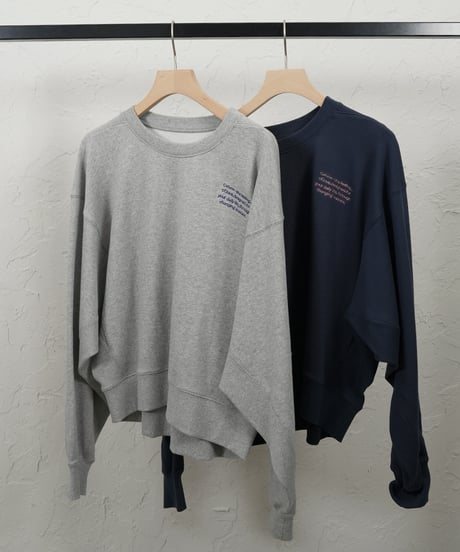 Bio sweat embroidery pullover