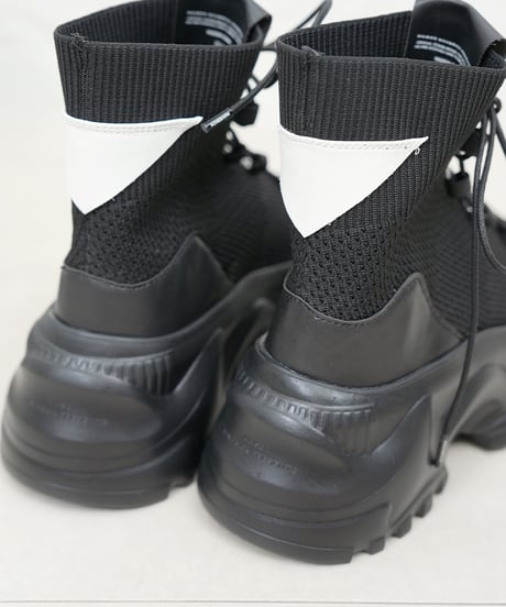 Mesh-knit High-Top Chunky Boots【ラスト1.2点】