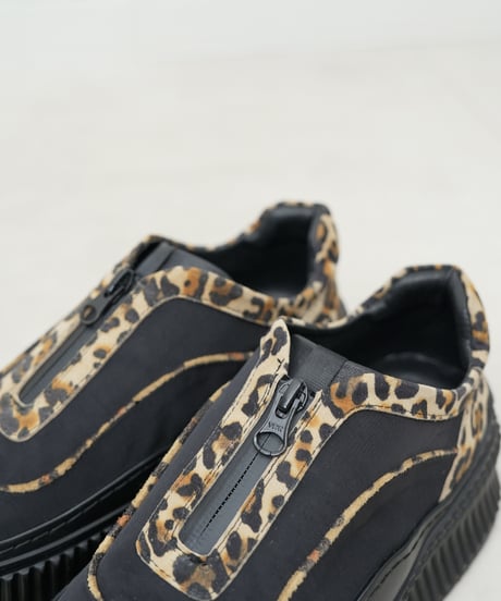Cow leather　ZIP sneakers【ラスト1点】