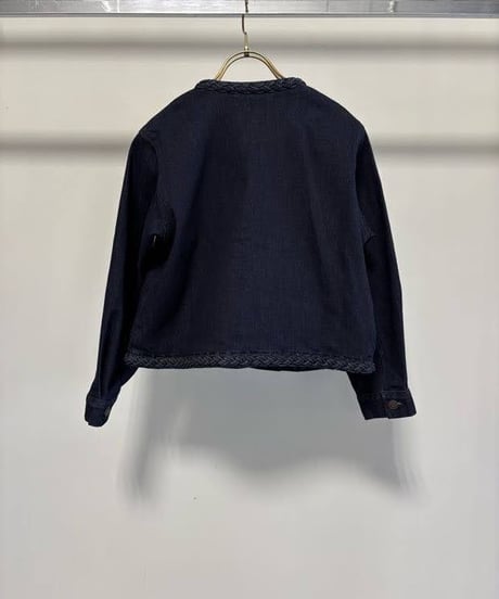 【MARGAUX VINTAGE】　ご予約 編みこみデニムジャケット