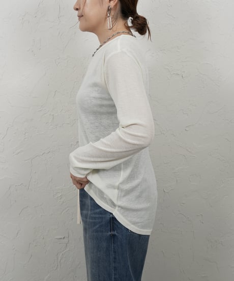 Sheer long sleeve T