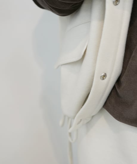 【cafune】　ご予約  melton jersey stand vest