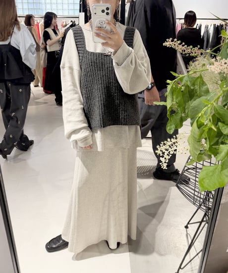 【YENN】　ご予約  CHUNKY KNIT VEST