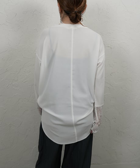 Sheer TEE　カフスレース　付属リボン付き　残り僅か！